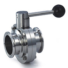 Sanitary Stainless Steel Clamped Butterfly Valves